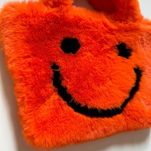 Halloween Orange Fuzzy Purse - Picture 2 of 6